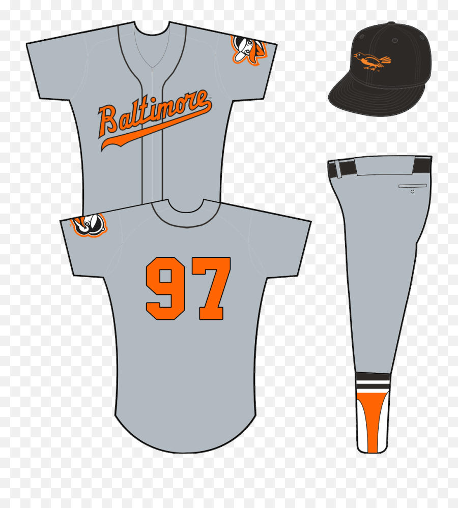 Baltimore Orioles Road Uniform - American League Al Minnesota Twins Road Uniforms Png,Orioles Logo Png