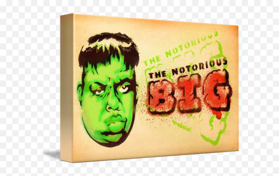 The Notorious Big By Steve Dressler - Hulk Png,Biggie Smalls Png