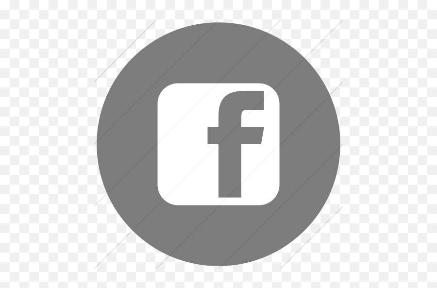 Dark Gray Social Media Facebook Square Icon - Round Instagram Logo Grey Png,Facebook Logo Circle