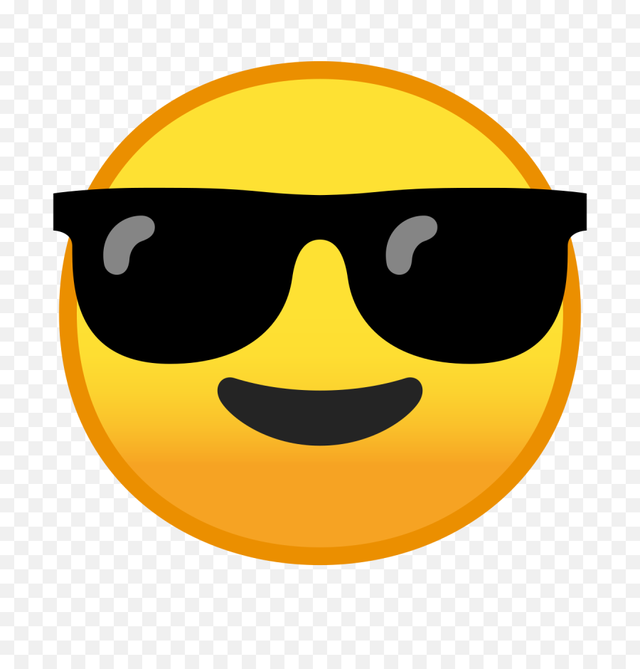 Google Clipart Smiley Face - Sunglasses Emoji Clipart Png,Happy Face Emoji Transparent