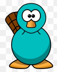 Flightless Bird Artwork Beak Png - Cartoon Duck Clipart,Perry The Platypus Png