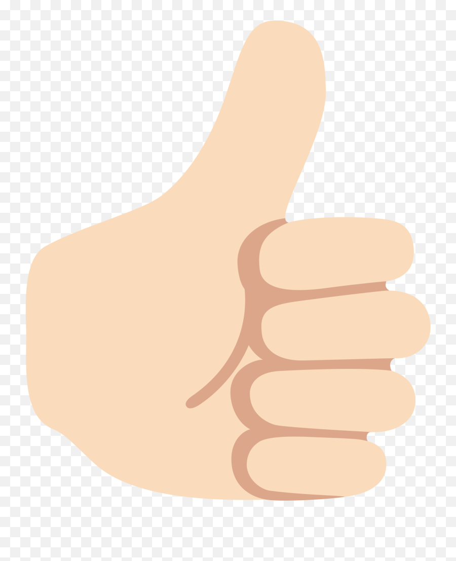 Thumb Emoji Transparent Png Clipart - Thumbs Up Emoji Android,Finger Emoji Png