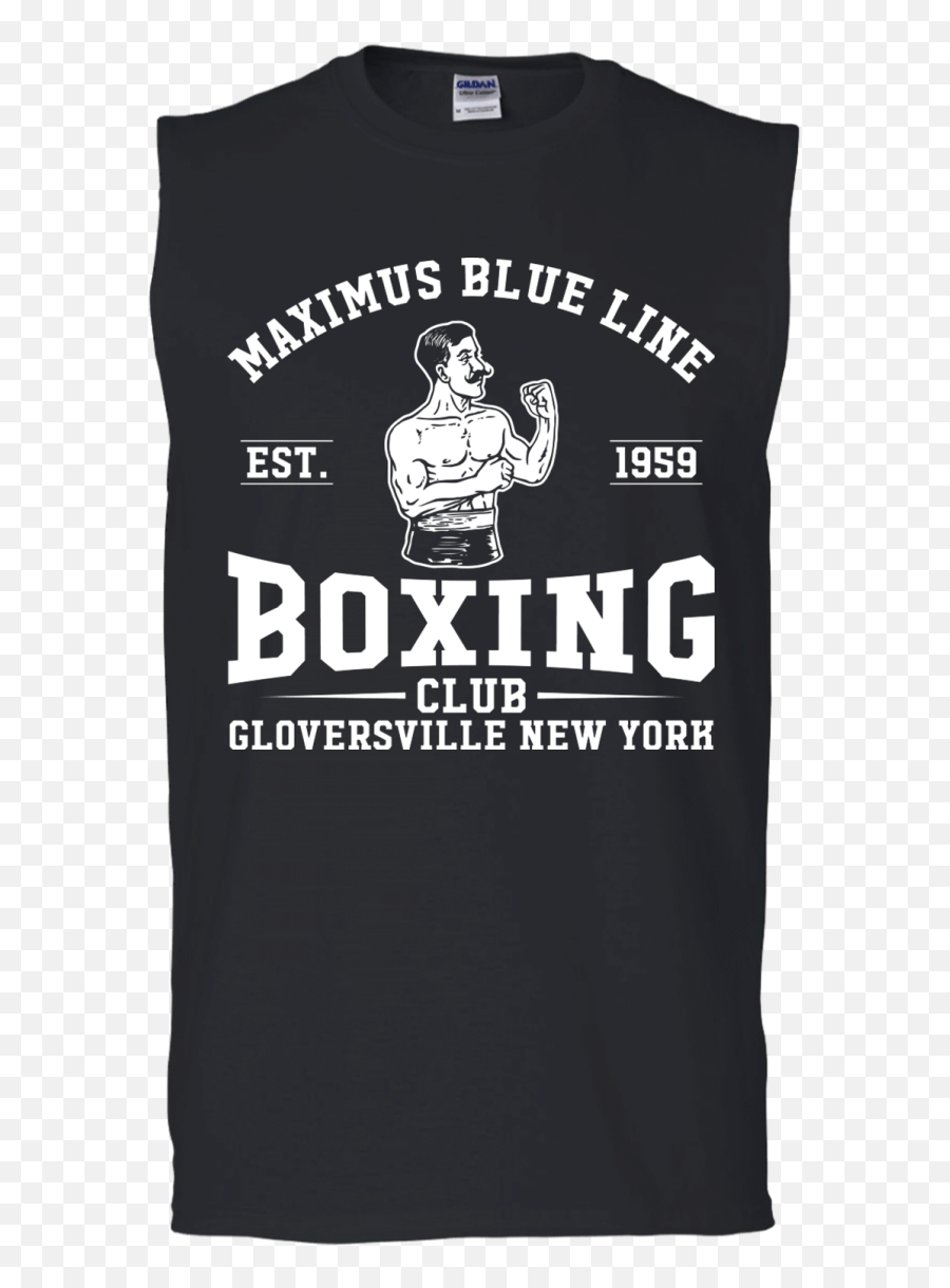 Maximus Blue Line Boxing Club Sleeveless T - Shirt Tema Istanbul Png,Title Boxing Club Logo