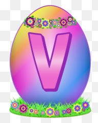 Easter Egg Letter V Free Stock Photo - Public Domain Pictures png