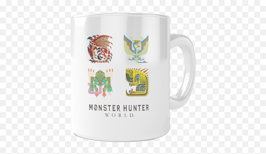 Monster Hunter World Mug - Icons Coffee Cup Png,Monster Hunter World Logo