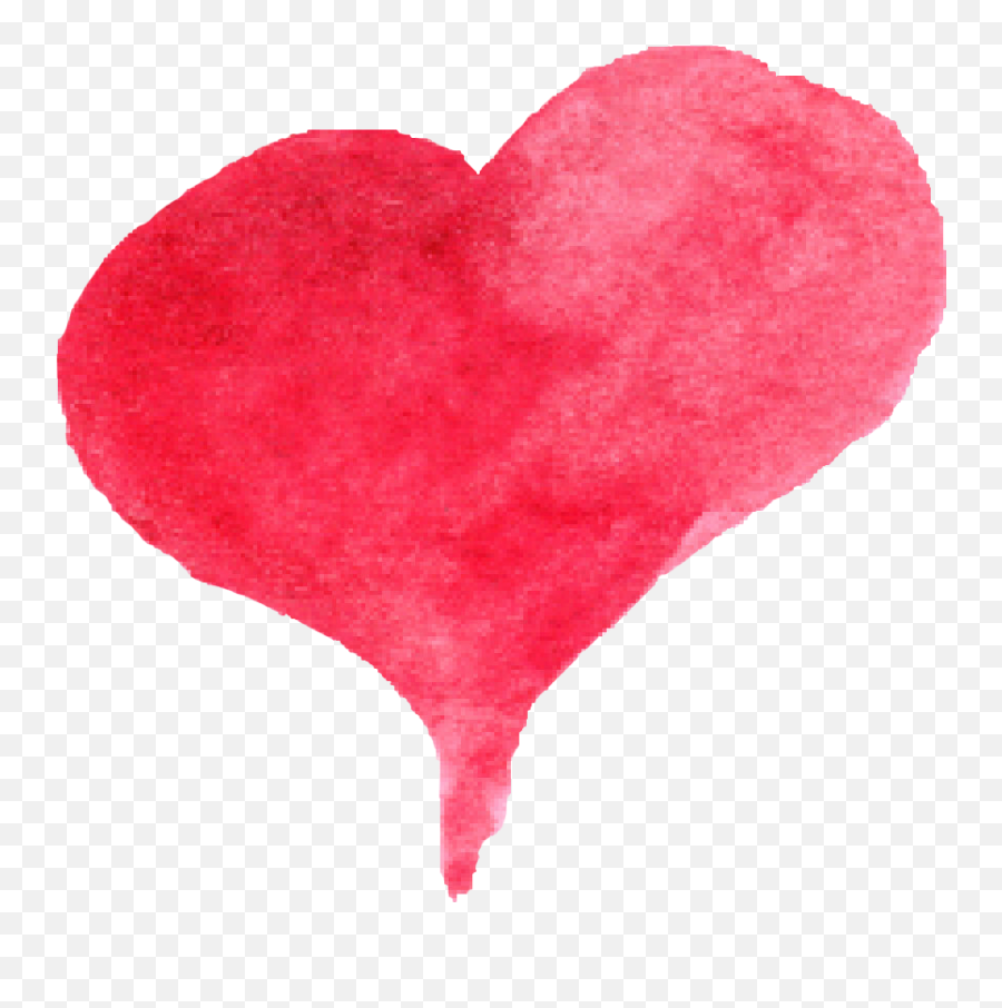 10 Red Watercolor Heart Png Transparent Onlygfxcom - Heart Watercolour Png,Transparent Hearts