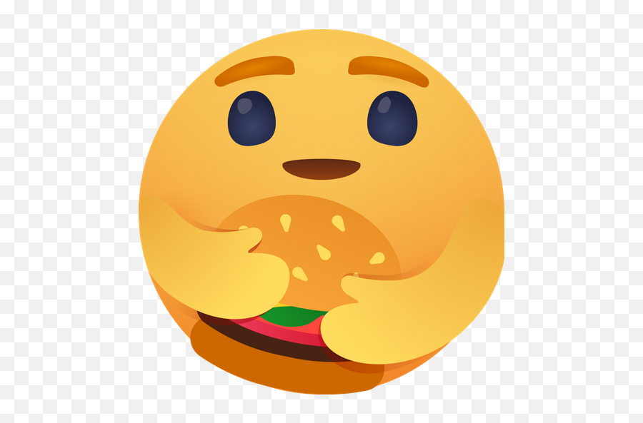 Facebook Care Emoji With Burger Logo - Care Facebook Icon Png,Facebook Icon On Desktop