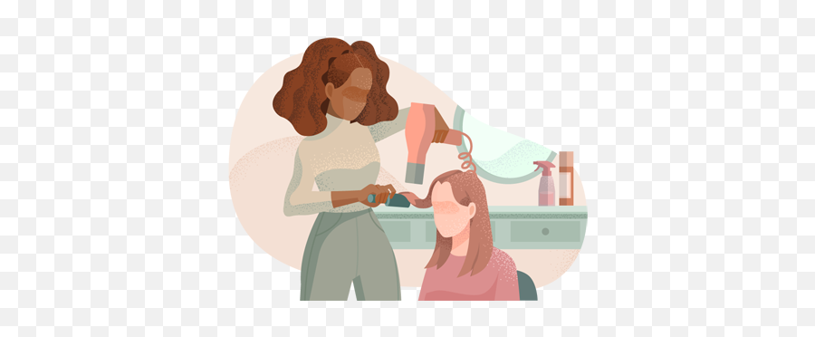 Hair Salon And Stylist Business - Hair Salon Cartoon Png,Icon Studio For Hair