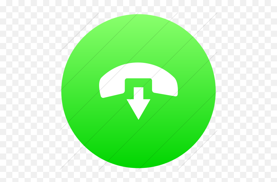 Flat Circle White - Vertical Png,Hang Up Icon