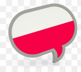 Speech Bubble Icon - Polish Flag png