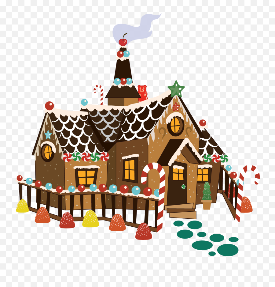 Gingerbread Clipart Hansel And Gretel House - Hansel And Gretel Cottage Png,Gingerbread House Png