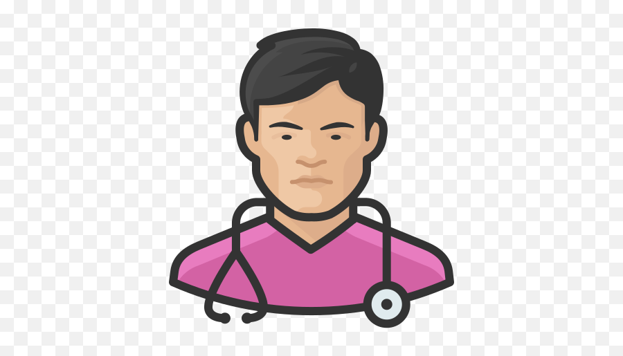 Asian Coronavirus Male Nurse Icon - Surgeon Png,Nurse Icon Free