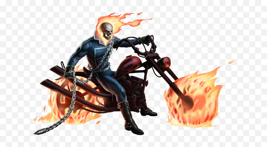 Ghost Rider Motorcycle Comic Png - Ghost Rider Marvel Avengers Alliance,Ghost Rider Transparent