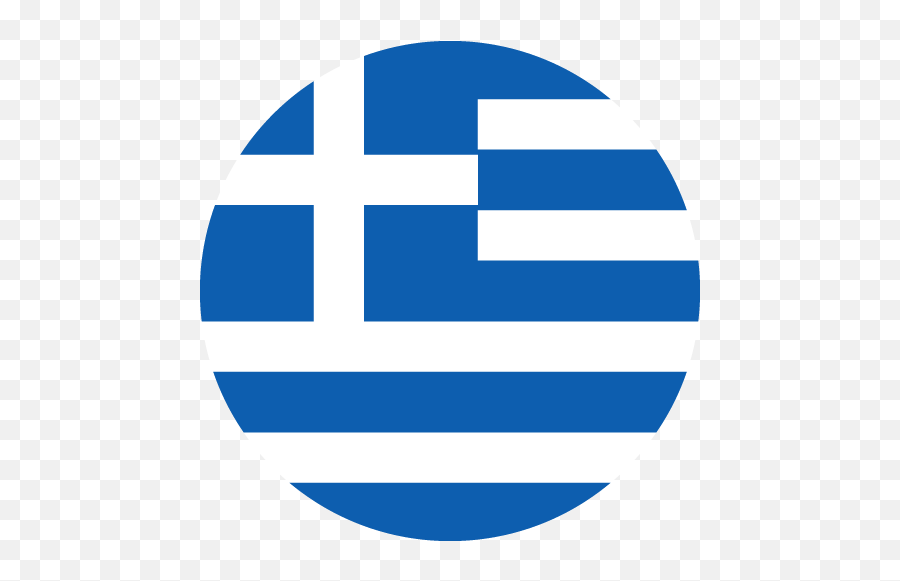 Vector Country Flag Of Greece - Circle Vector World Flags Greece Flag Round Png,Round Facebook Icon Vector