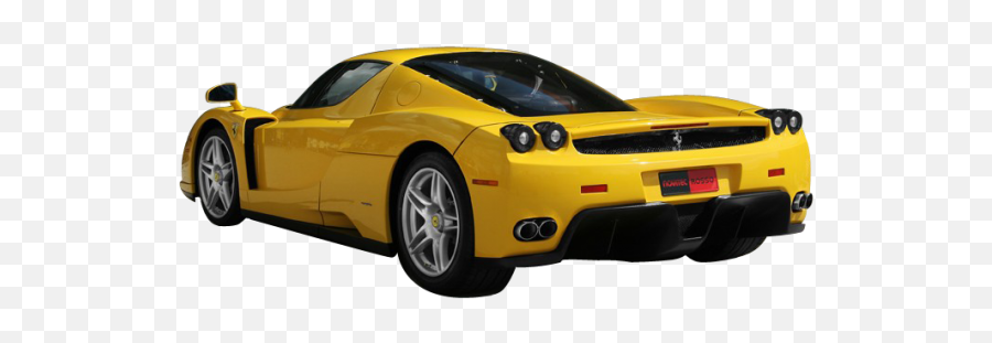 Yellow Ferrari Back Side Png Image - Ferrari Car Back Png,Car Back Png