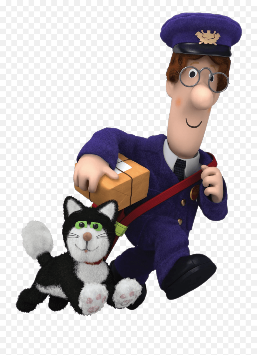 Postman Pat Carrying Delivery Transparent Png - Stickpng Postman Pat And His Black And White Cat,Delivery Png