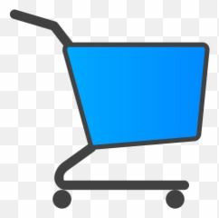 Blue Shopping Cart Icon Png Transparent Background Free