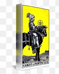 Tarot Card Framed Print By 631 Art Publishing - Knight Of Pentacle Tarot Png,Tarot Card Png