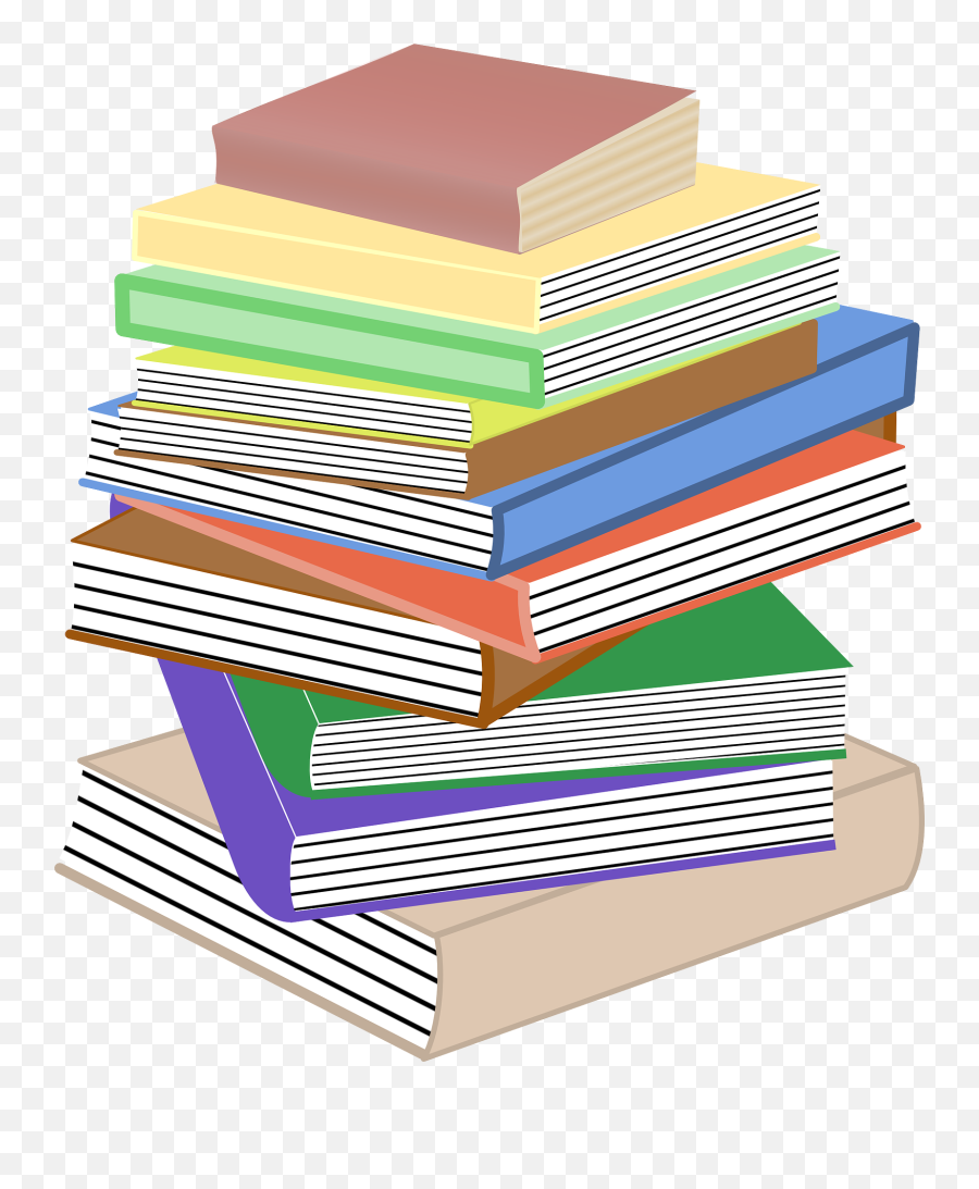 Stack Of Books Clipart Png Free - Stack Of Books Clip Art,Book Clipart Png