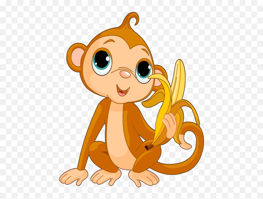 Baby Monkey Clip Art Stock Png Files - Monkey Cartoon Png Hd,Cute Monkey Png