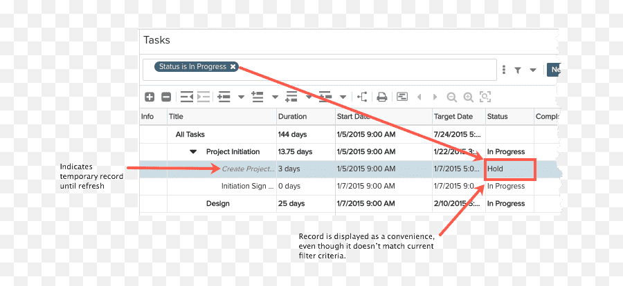 Working With The Task List - Planview Customer Success Center Png,Spigit Icon