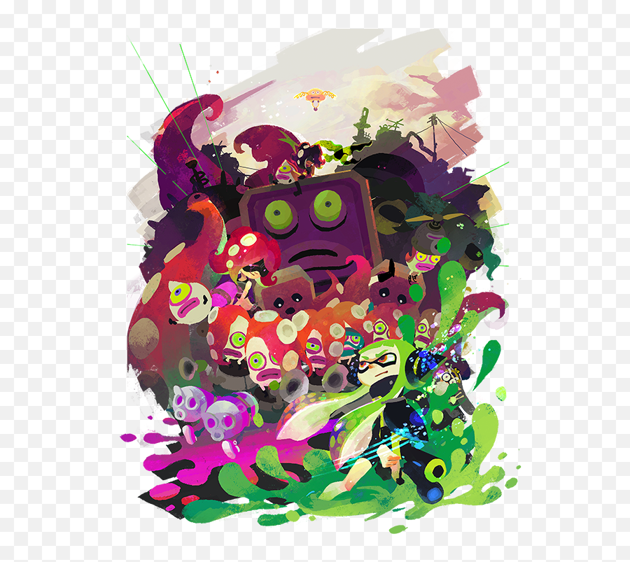 Splatoon 2 Png - Just Video Third Person Shooter Splatoon Splatoon Single Player Art,Splatoon 2 Png