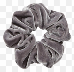Scrunchie Scrunchies Grey Silver - Light Grey Velvet Scrunchie Png,Scrunchie Png