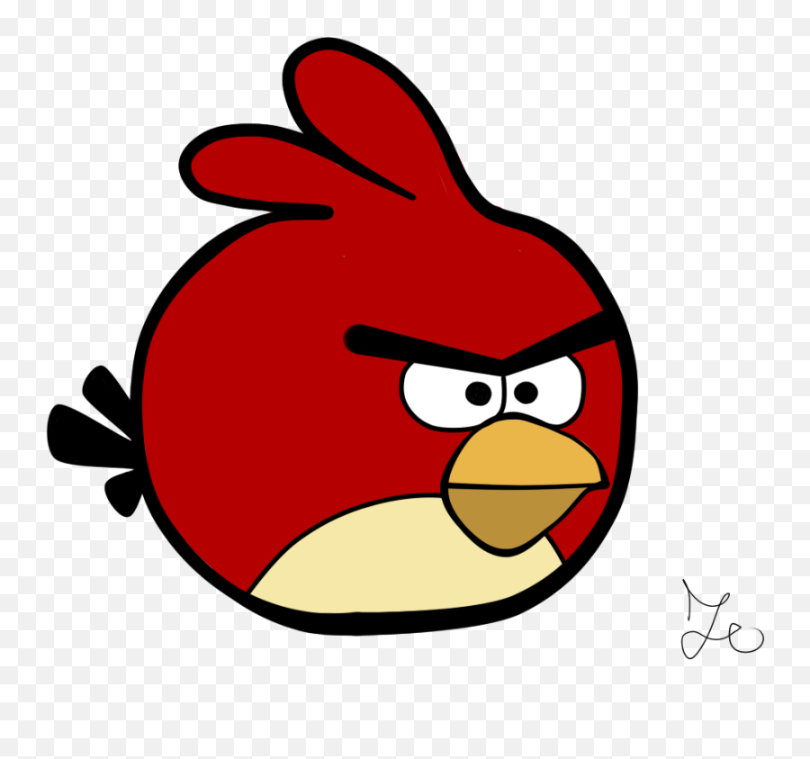 Angry Bird Sticker Clipart - Angry Birds Stickers Png,Red Bird Png