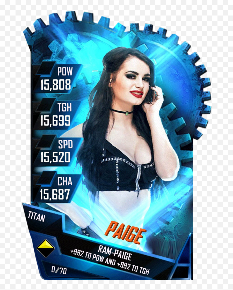 Wwe Supercard Titan Fusion Png - Wwe Supercard Paige Titan,Paige Png