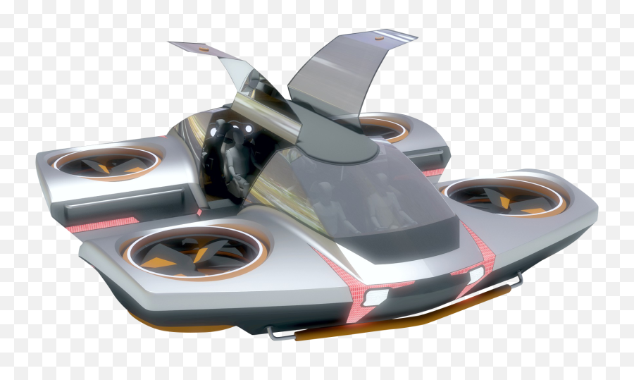 Dekatone Flying Car Evtol Aircraft - Speedboat Png,Flying Car Png