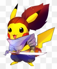 Passion Art Pikachu Vs Yasuo Pokemonu0026lol - Cartoon Png,Yasuo Png