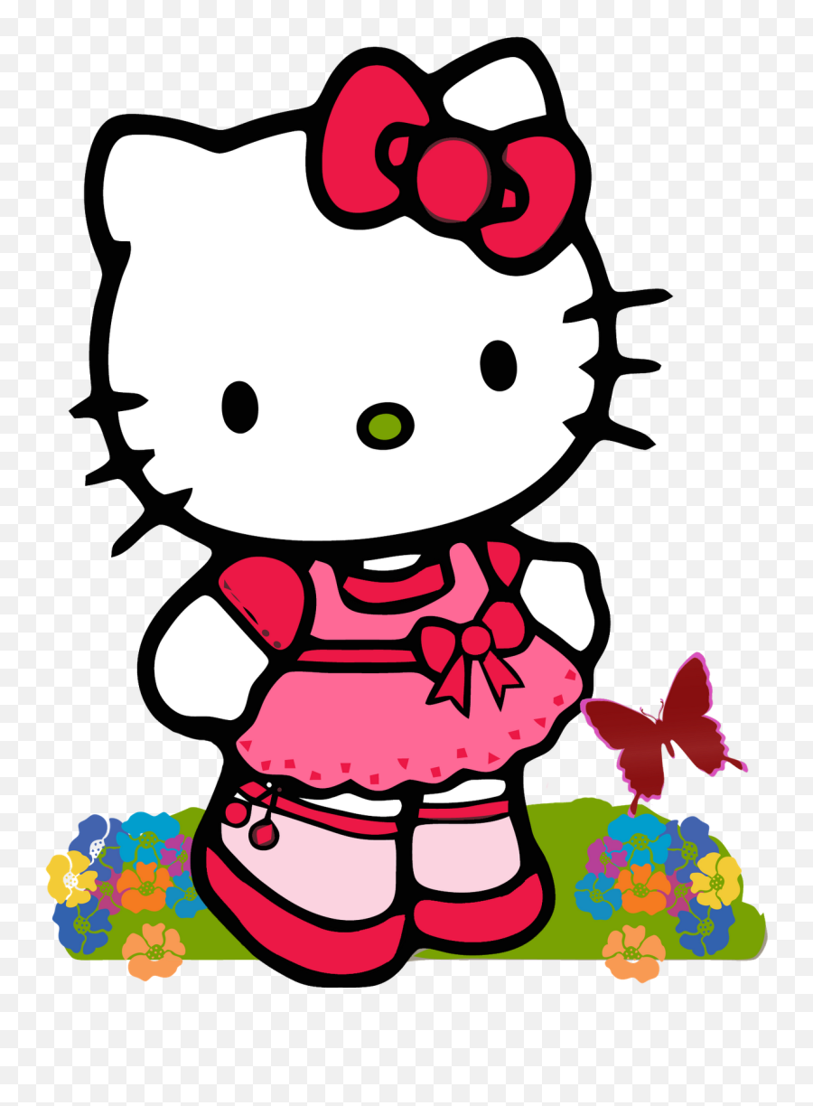 Cute Hello Kitty New Clipart Png - Cartoon Characters Hello Kitty,Cute Pngs