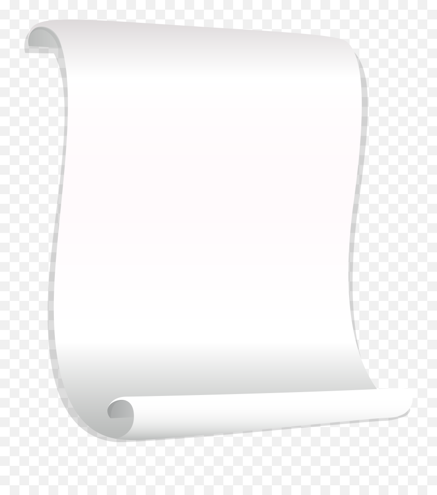 White Scroll Clipart Png - White Scroll Paper Png,Scroll Clipart Png