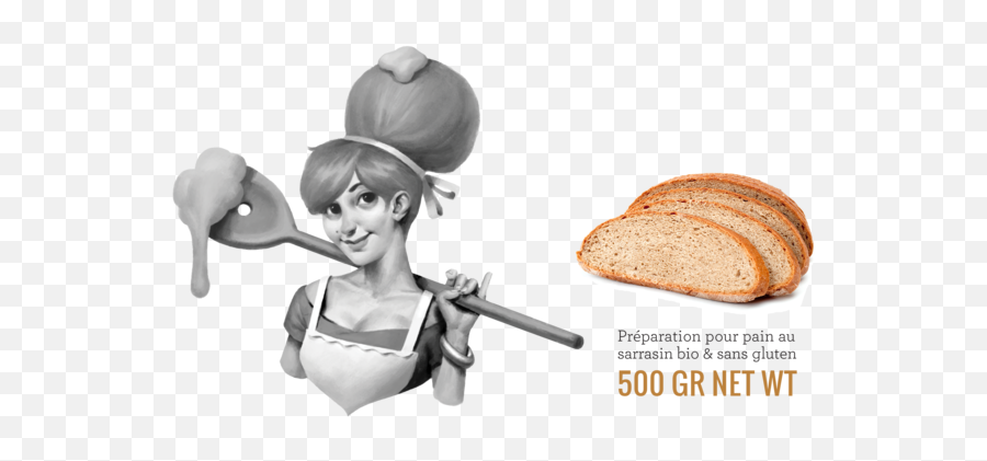 Buckwheat Bread Mix - White Bread Png,Bread Transparent