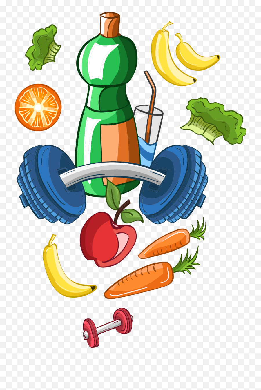 Food Clipart Transparent Background - Healthy Food Illustration Transparent Png,Food Clipart Transparent Background