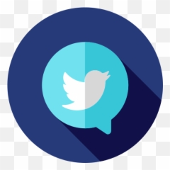 Twitter Icon Black Background - Newsletter Circle Icon Transparent Png,Twitter Image Png