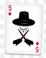 Png Cards Transparent Clipart - V For Vendetta