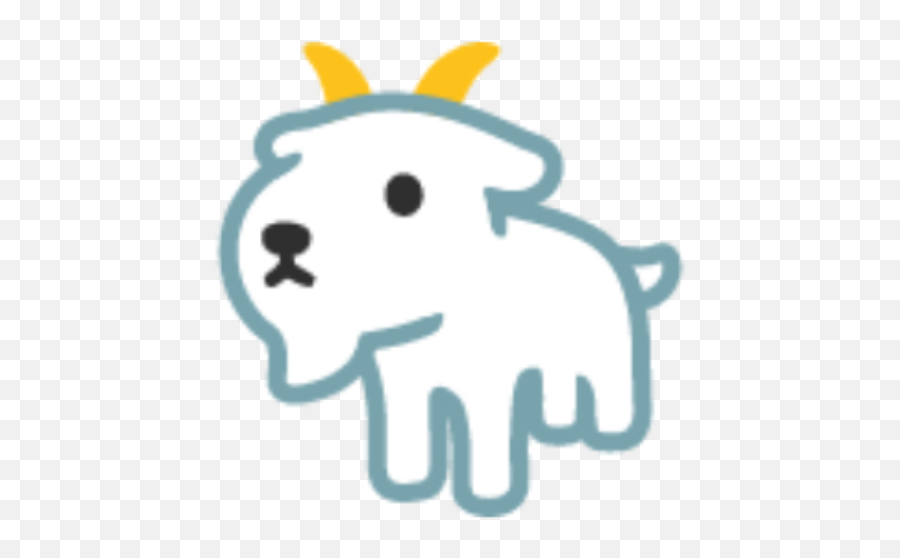 Cabra Emoji Animal Cute Goat Goatemoji - Cartoon Png,Goat Emoji Png
