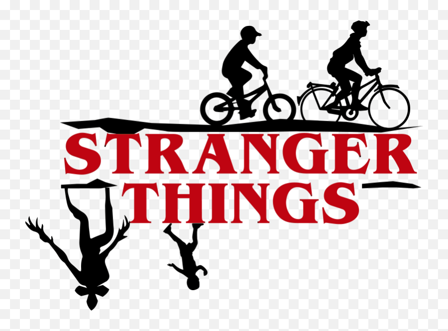 Stranger Things Laptop Sticker - Stranger Things Bicicletas Logo Png,Stranger Things Logo Transparent