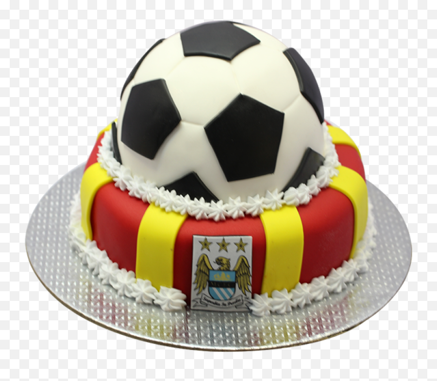Shaped Cake With Manchester City Logo - Football Shaped Cake Png,Manchester City Logo