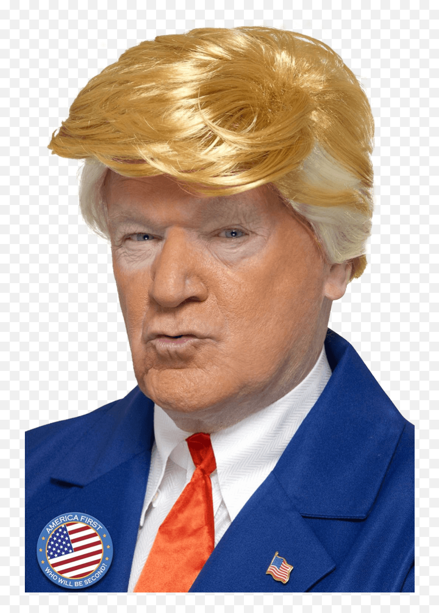 President Trump Orange And Blonde Wig - Blonde Hair Cut Mens Png,Trump Wig Png