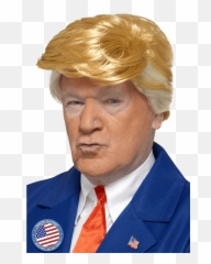 President Trump Orange And Blonde Wig - Hair Cut Mens png
