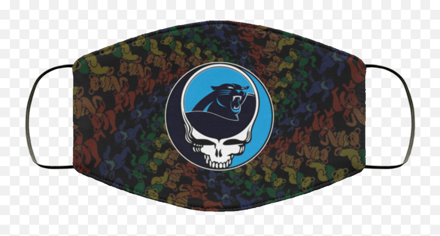 Carolina Panthers Grateful Dead Face Mask - Grateful Dead Steal Your Face Png,Carolina Panthers Logo Png