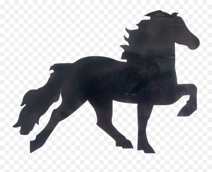 Icelandic Horse Sticker - Black Icelandic Horse Png,Mustang Horse Png
