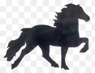 Icelandic Horse Sticker - Black Icelandic Horse Png,Mustang Horse Png
