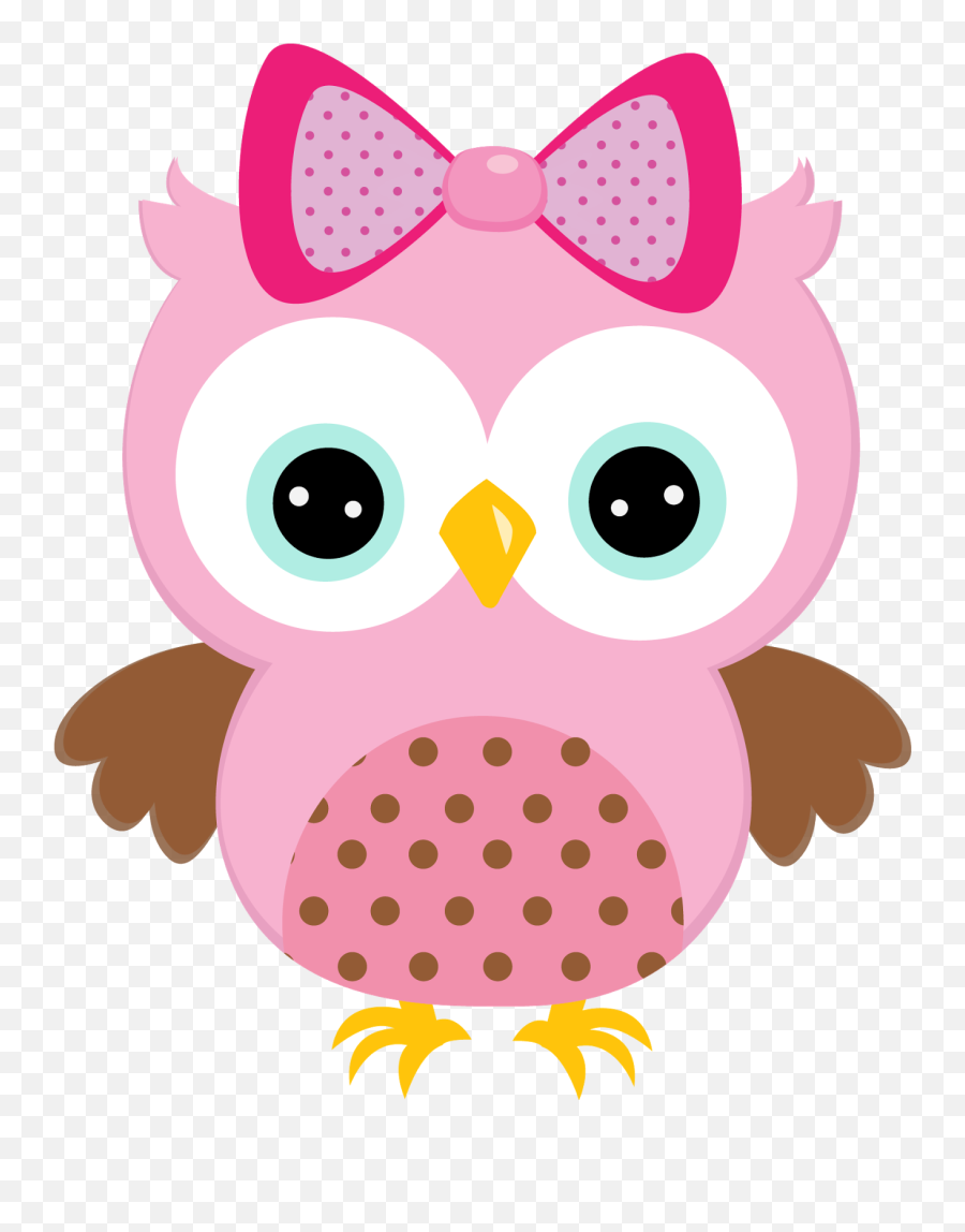 Owl Clip Art - Pink Owl Clipart Png,Owl Clipart Png