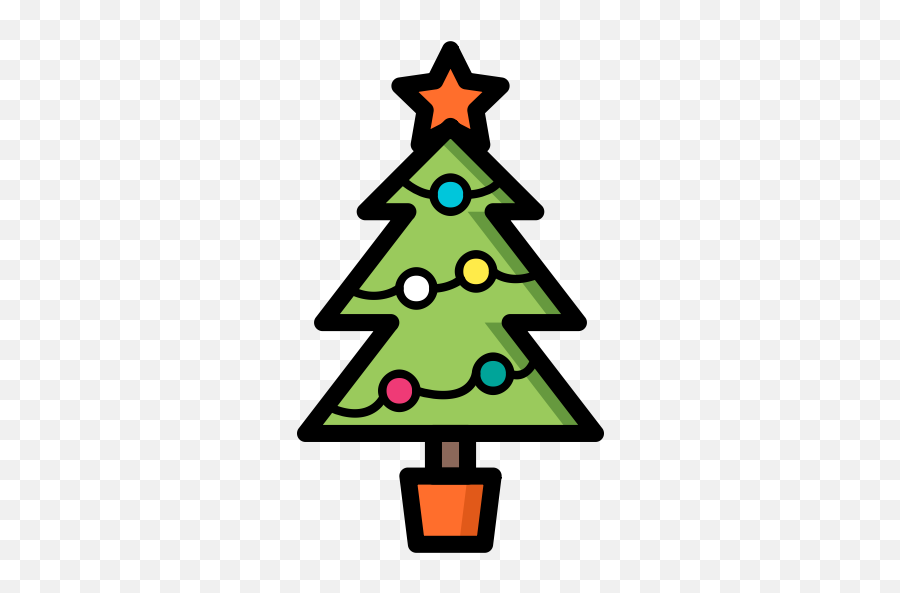 Christmas Tree Xmas Icon - Ski Track Icon Png,Christmas Tree Icon Png