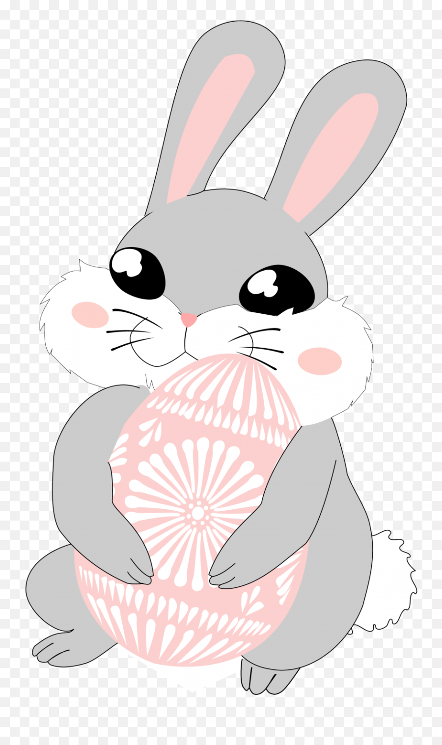 Easter Bunny Cute Illustration Free Stock Photo - Public Minimalist Wallpaper Rabit Png,Easter Bunny Ears Png