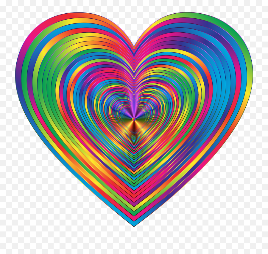 Rainbow Heart - Tie Dye Heart Png,Tie Dye Png