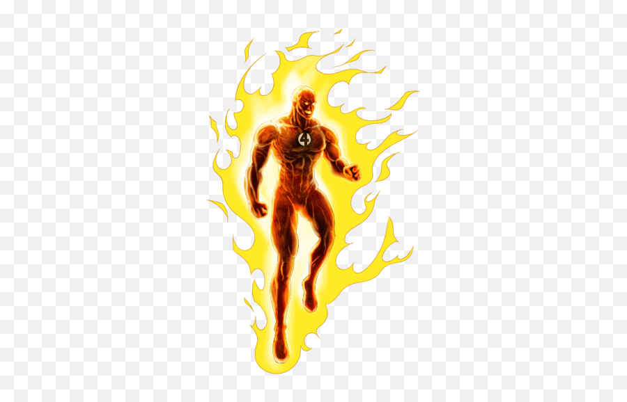 Download Human Torch Free Png Image Hq - Marvel Classic Human Torch,Human Torch Png